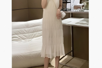 [쿠팡] 제이리 하트넥 크림 쉬폰 드레스 휴양지룩 롱 드레스 19,500원