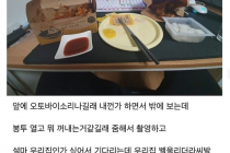 치킨 빼먹다 걸린 배달부