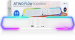[쿠팡] 에이투 플로우 RGB LED 레인보우 블루투스 5.3 게이밍 사운드바 스피커 화이트, ATWO FLOW 49,900원