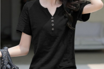 [쿠팡] 에쉬울프 여름 여성용 빅사이즈 화이트 브이넥 반팔 티셔츠 11,200원
