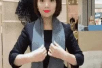 겨울철 목도리 깔끔하게 매는법.gif