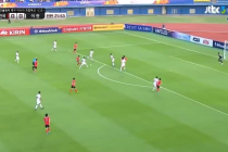 AFC U-23 올림픽예선 한국 VS 이란 전반 이동준 선취골