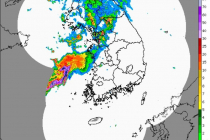 현재 전국 비 상황 - 레이더 영상