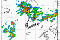 오늘 저녁 강수 예측 레이더