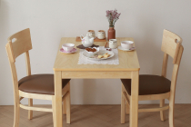 [쿠팡] 까미노디자인 네츄럴 원목 2인용 식탁세트 테이블1+의자2 128,150원