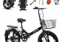 [쿠팡] [대쉬바이크]접이식자전거 미니벨로자전거 출퇴근자전거 20인치 6단 기어 여성용 초경량 미니 바이크 폴딩, 블랙. 189,000원